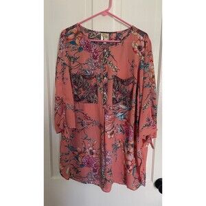 Fig and Flower 100% Polyester Blouse size 2X